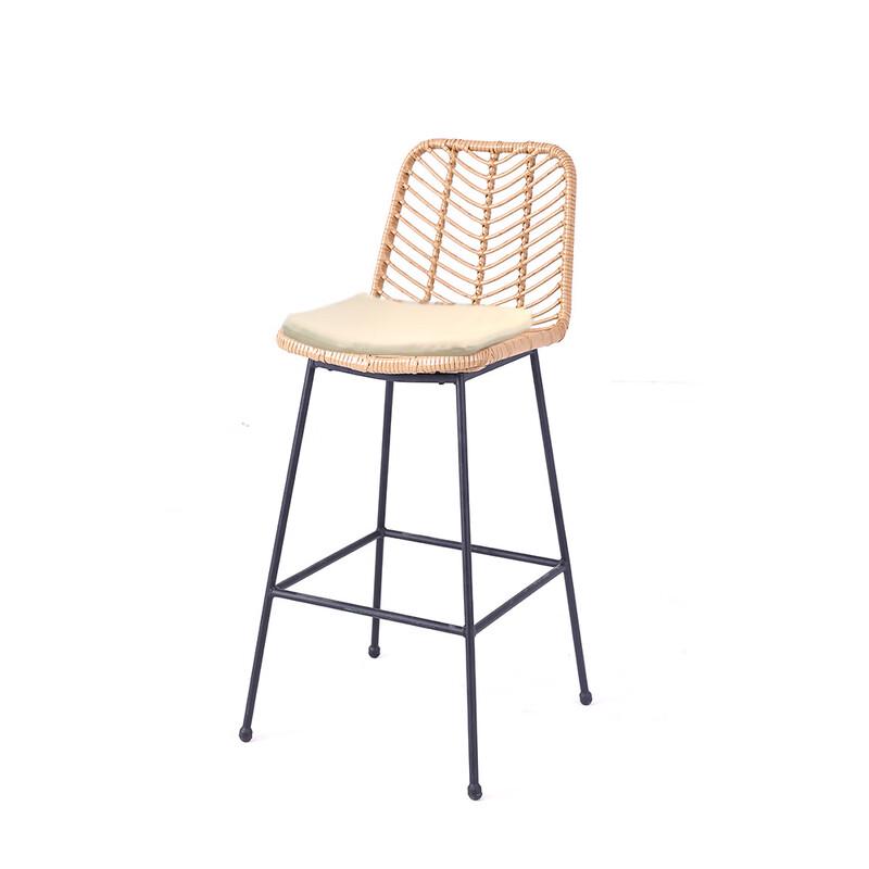 OLOMM Nordic Hand-Woven Rattan 4-Piece Furniture Set