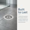 304 Stainless Steel Floor Drain 3.94in Diameter Floor Drain Kit Durable Shower Drain Kit  Bathroom