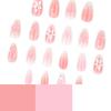 3D Three-dimensional Fresh Flowers European and American Foreign Trade Wear Nail Blush Gradual Change Nail Art Fake Nail Wear