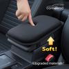High-End Black Car Armrest Cushion, This Soft And Comfortable Armrest Cushion Offers a Pleasant Driving Experience, Relieves Arm Fatigue