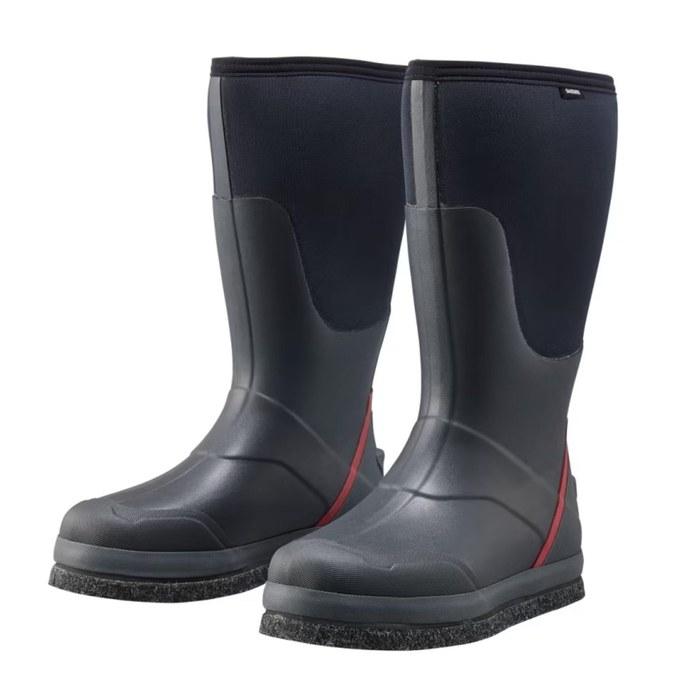 [Shimano] Thermal Boots W (Wide) Cut Rubber Pin Felt Sole FB-035W Black Red L