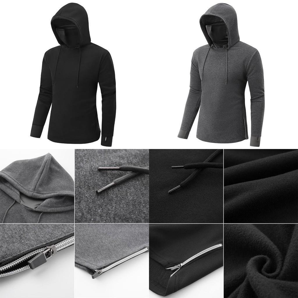 Soft And Breathable Men's Pullover Hoodie Featuring A Turtleneck Design And Moisture Wicking Fabric