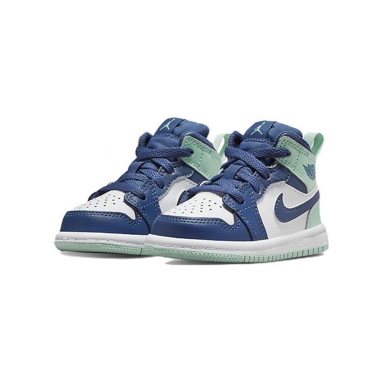 New Jordan 1 Mid Mystic Navy Mint Foam TD 640735-413