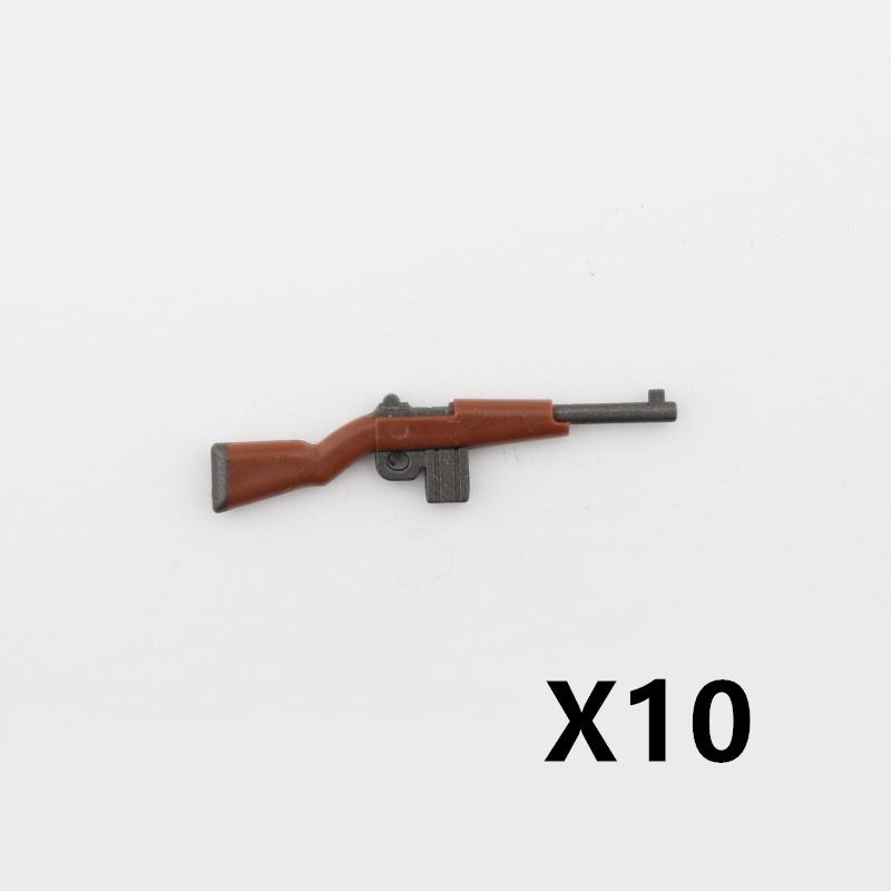 5/10 WW2 Soldier Weapons Building Block Two-color Printing Machine Rifle Submachine Sniper Guns Military Accessories Block Bricks C238