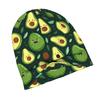 2D Flat Printing Avocado Knit Hat with Subtle Fashion Details, Ideal for Adults Seeking Texture And Character In Cold-Season Daily Wear