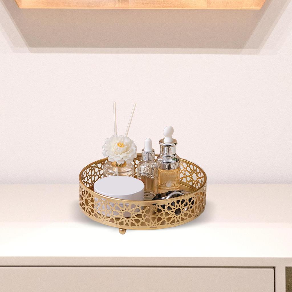 Cosmetics Jewelry Storage Tray Dresser Makeup Organizer for Vanity