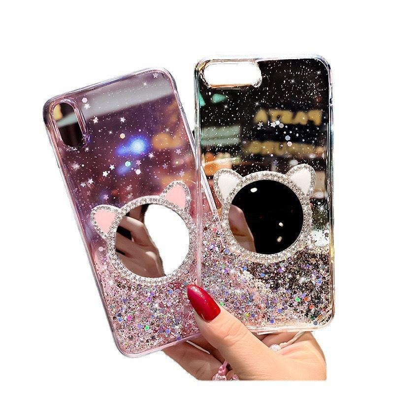 Applicable To iPhone16Promax Mobile Phone Case Glitter Star Mirror Apple 16 Protective Case 14 Creative New Models