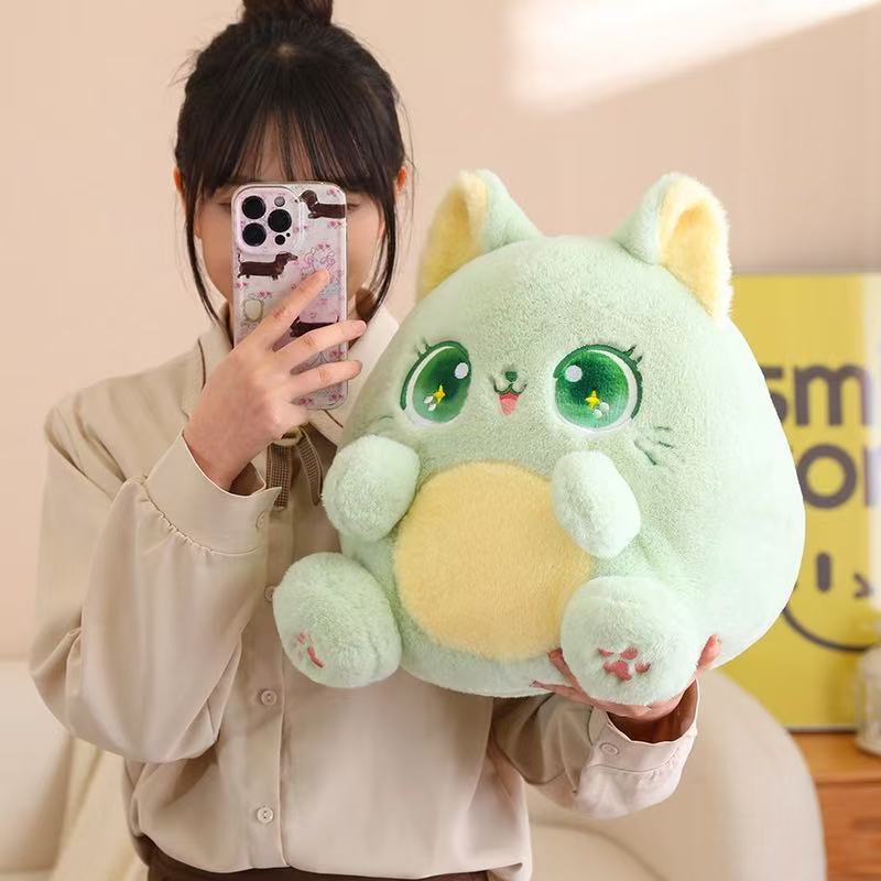 25/35cm Cat Doll Simulation Plush Toy Handmade Doll Cartoon Anime Cute Pillow Cushion Home Decoration Children's Birthday Gift T