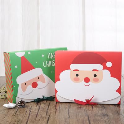 Large Christmas Gift Packaging Box Santa Claus Candy Cookie Box  Christmas Decoration for Home Xmas Noel New Year Party