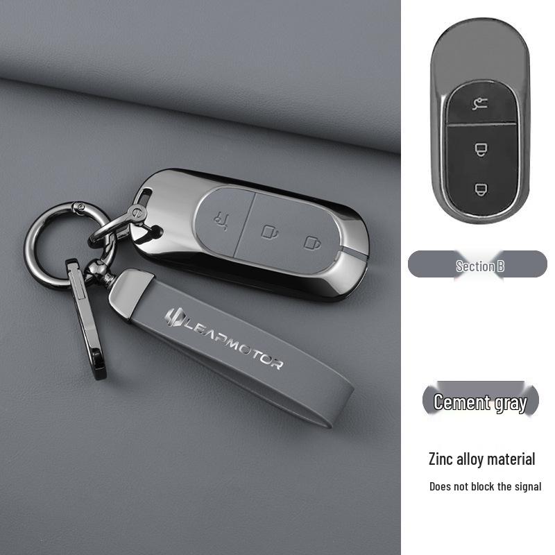 2023 Leapmotor T03 Key Case: Anti-Lost Shell with Car-Use Bag & Lock Buckle