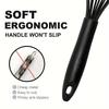 Nonstick Cookware High Heat Easy to Clean Egg Beater, Good Grip Design for Cooking, Whisking, Frothing And Stirring