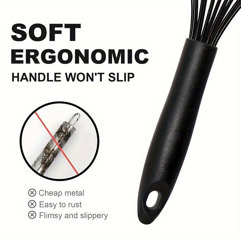 Nonstick Cookware High Heat Easy to Clean Egg Beater, Good Grip Design for Cooking, Whisking, Frothing And Stirring