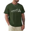 Evolution Skeletons Biker T Shirt Harajuku Short Sleeve T-shirt Cotton Graphics Tshirt Tops