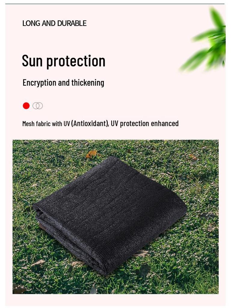 High Temp Resistant Thickened Black Shade Net for Sun Protection
