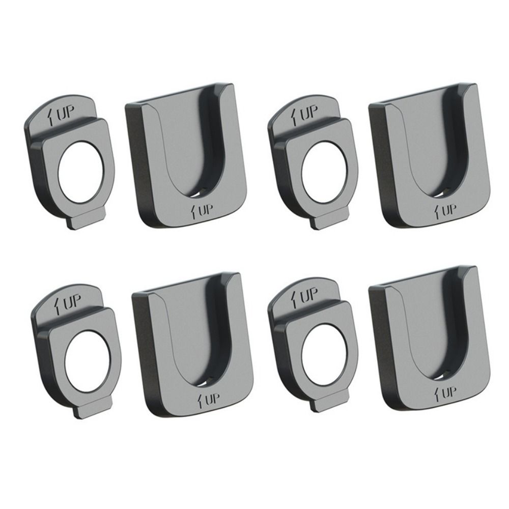 Support Mural Magnétique Pour Télécommande - Lot De 3 - Adhésif ABS Blanc - Organisation