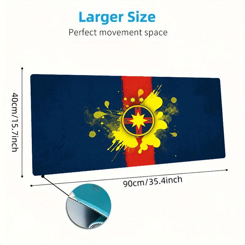Colorful Splash Logo Large Size Mouse Pad Large Gaming Table Cushion Nonslip Laptop Tablet Big Mousepad Xxl Mat Mini Pc Playmat With Lock Edge
