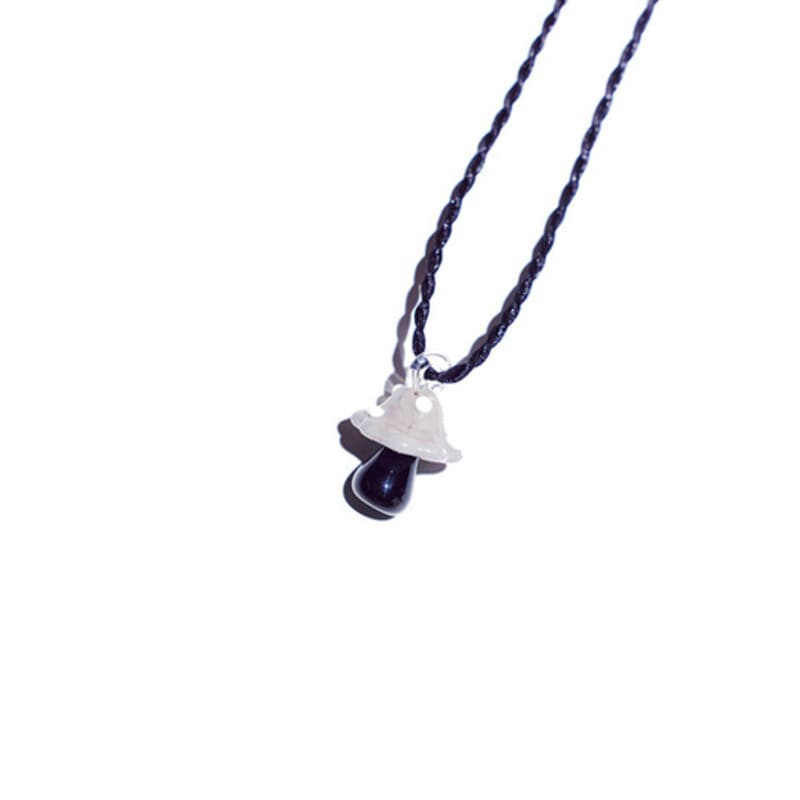 niroserendipity iLOVE MUSHROOM NECKLACE(POLY TWiST STRAP) #105