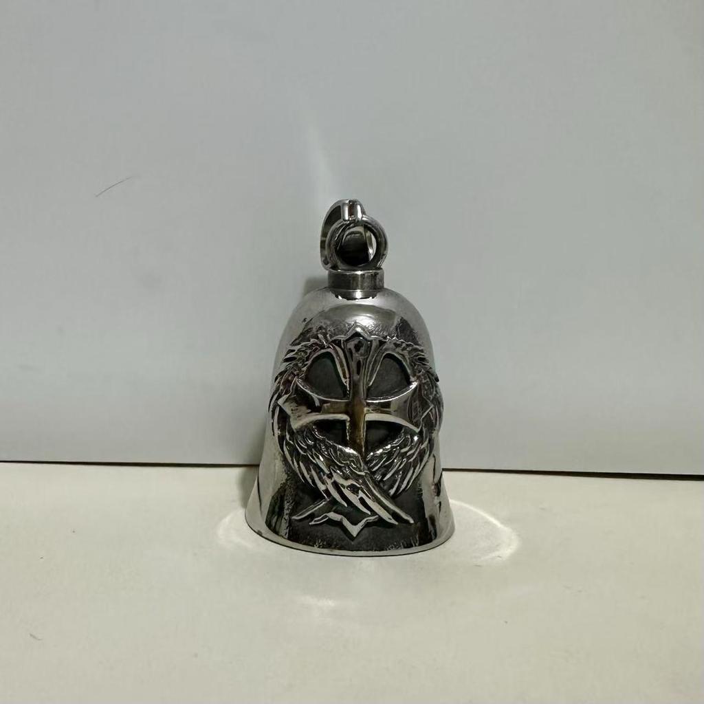 Retro Cross Exorcism Cycling Bell Keychain Pendant Ornament