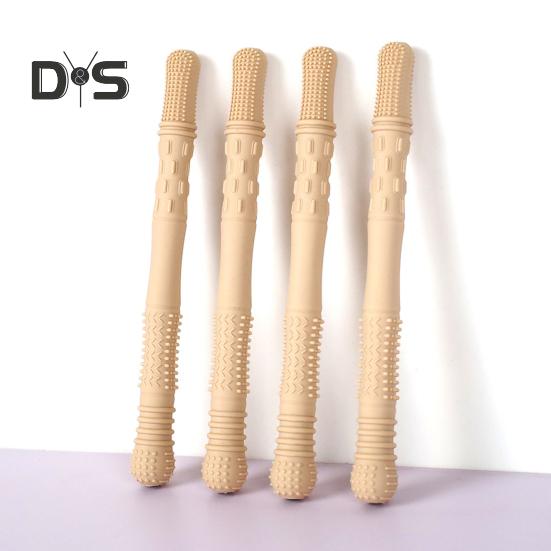 4Pcs Silicone Chew Stick Food Grade BPA Free Reusable Stress Relief Sensory Oral Motor Chewable Stick Toy for Special Needs Chewers