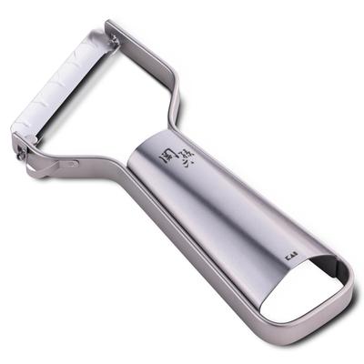 Kai Seki Magoroku Extremely Made In Dishwasher Easy To DH3356 Peeler, Compact, Sharp-Angled, Bladed, Japan, Rust-Resistant, All-Stainless Steel, Safe,