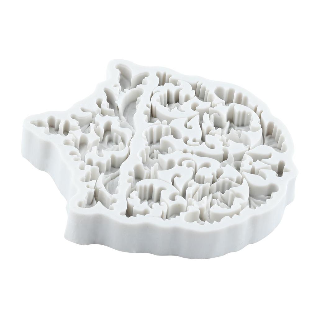 Baroque Style Silicone Mold Curlicues Scroll Lace Fondant Molds Cake Decorating Tools Theme Cake Dessert Decorated Chocolate Candy Mold
