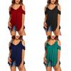 Elegant Womens Off Shoulder V Neck Chiffon T-shirt With Classic Timeless Appeal