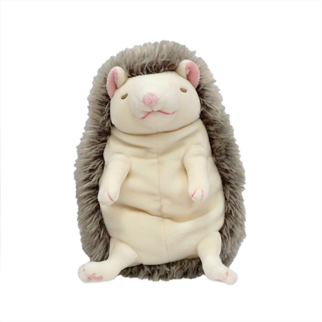 Shinada Global Mochi Series Mochihari Ivory 10 X 10 X 17cm Stuffed Hedgehog Animal (M) MOHR-0230I