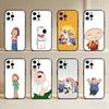 F-Family G-Guy Phone Case For iPhone17,16,15,14,13,12 Plus,Max Soft Silicone Black Cover