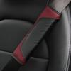 1 Piece of Car Shoulder Guard Leather Color Blocked Sports Car Carbon Fiber Patterned Seat Belt Shoulder Guard