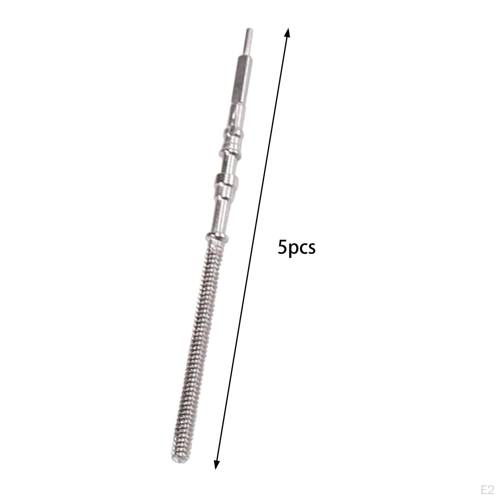 5 шт. часовой заводной шток механизм стальной сменный портативный нержавеющий NH35 NH36 — фото 3