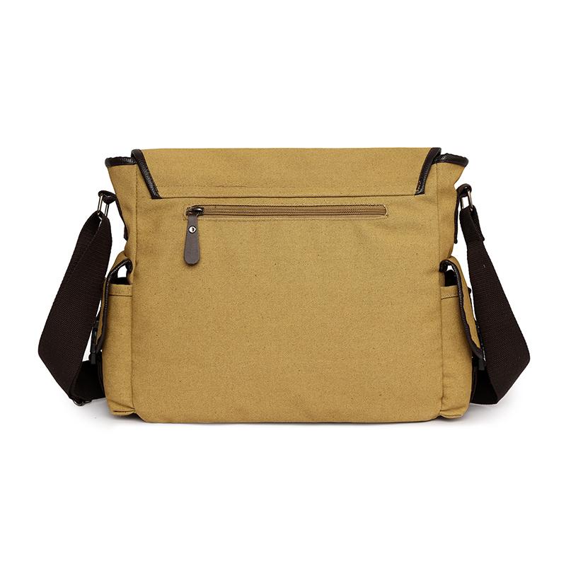 Men's Canvas Shoulder Bag Large Capacity Crossbody Bag