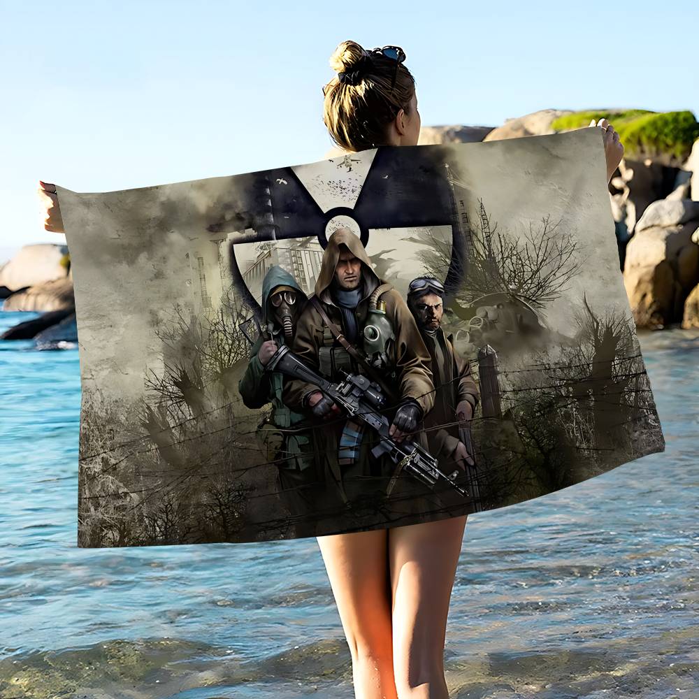 

S-Stalker Game Anime Microfiber Blanket Quick Drying Beach Towels Oversized Printing Super Absorbent Pool Towel Blanket W40*H60(CM)