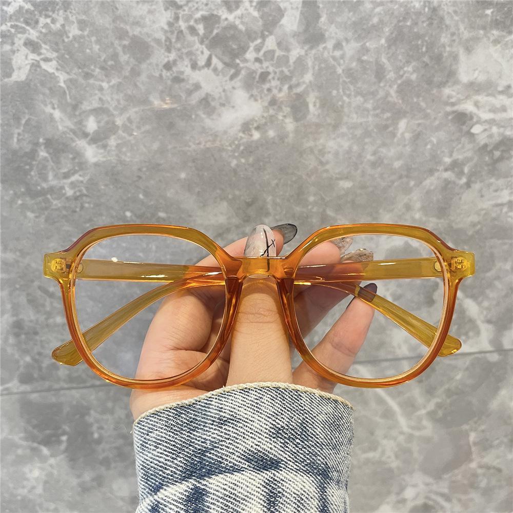 Trendy Korean-Style Large Frame Anti-Blue Light Glasses for Men & Women