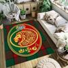 Royal Emblem Checkerboard Background carpet Living room and bedroom mats Suitable for all seasons Doormat Protective pad Fashion