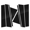 8Pcs Glossy Black Pillar Posts For Toyota BZ4X 2022 2023 Car Window Decoration Cover Door Side Trim Stickers Auto Exterior Parts