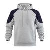 Autumn/Winter New Trend Loose Patchwork Color Block Raglan Sleeve Hooded Sweatshirt Men's Casual Pullover Outerwear