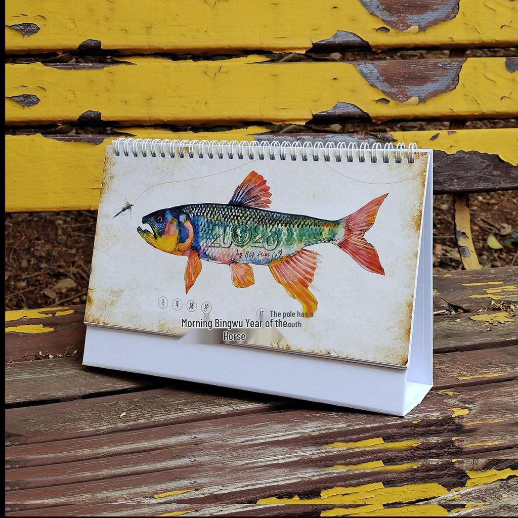 White Egret Fly Fishing Desk Calendar 2026-2027: Extended Collector's Edition with Ultra-Long Battery Life
