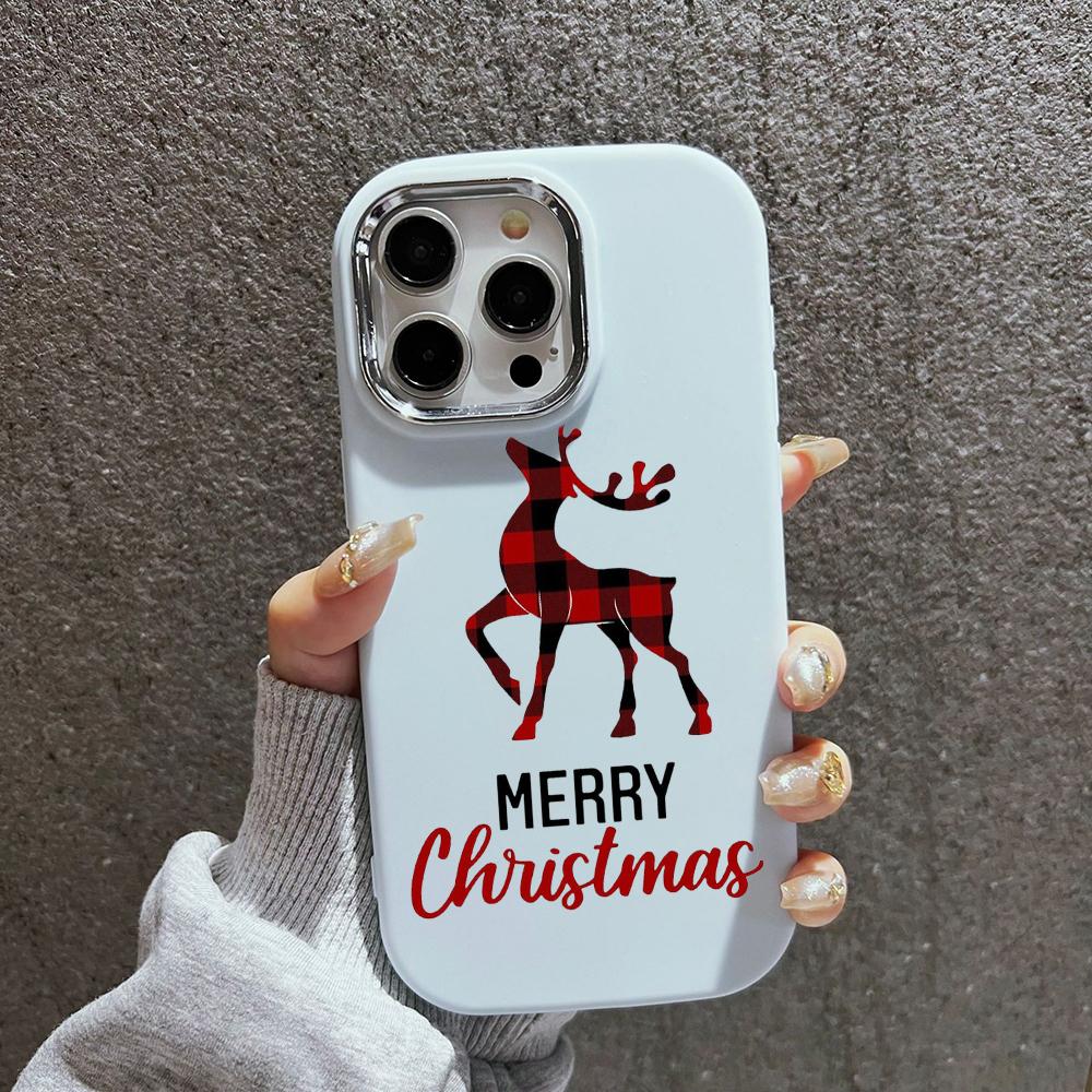 N102 Счастливого Рождества и Нового года Мягкие чехлы для телефонов iPhone 16 Pro — фото 17