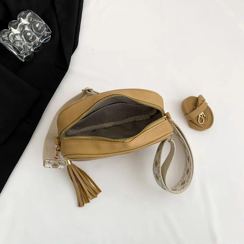 Kleine Umhängetaschen für Frauen 2024 Winter Designer Trend PU Leder Unterarm Tasche mit Breitem Schulter Gürtel Weibliche Handtaschen