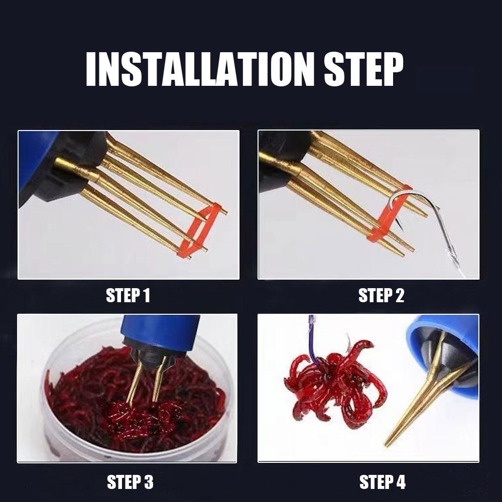 Tragbarer Angelköder Regenwürmer Maden Clip Leichtgewicht Professioneller Angelköder Blutwurm Clips Karpfenangeln Tackle Werkzeuge