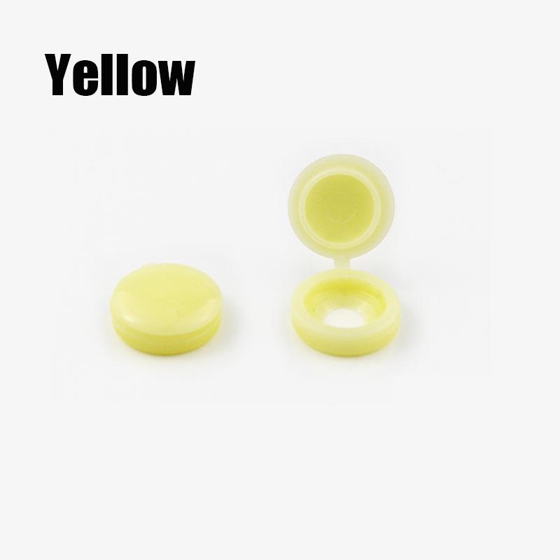 100/200 Peças Capa Decorativa de Parafuso Parafuso Cruzado Tampa de Prego Botão Dobrável Capa Protetora Porca de Carro Capa de Parafuso Parafuso Acessórios para Carro