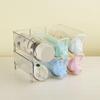 Food-Grade PET Transparent Organizer for Beverage Bottles and Red Wine - Desktop Storage Rack