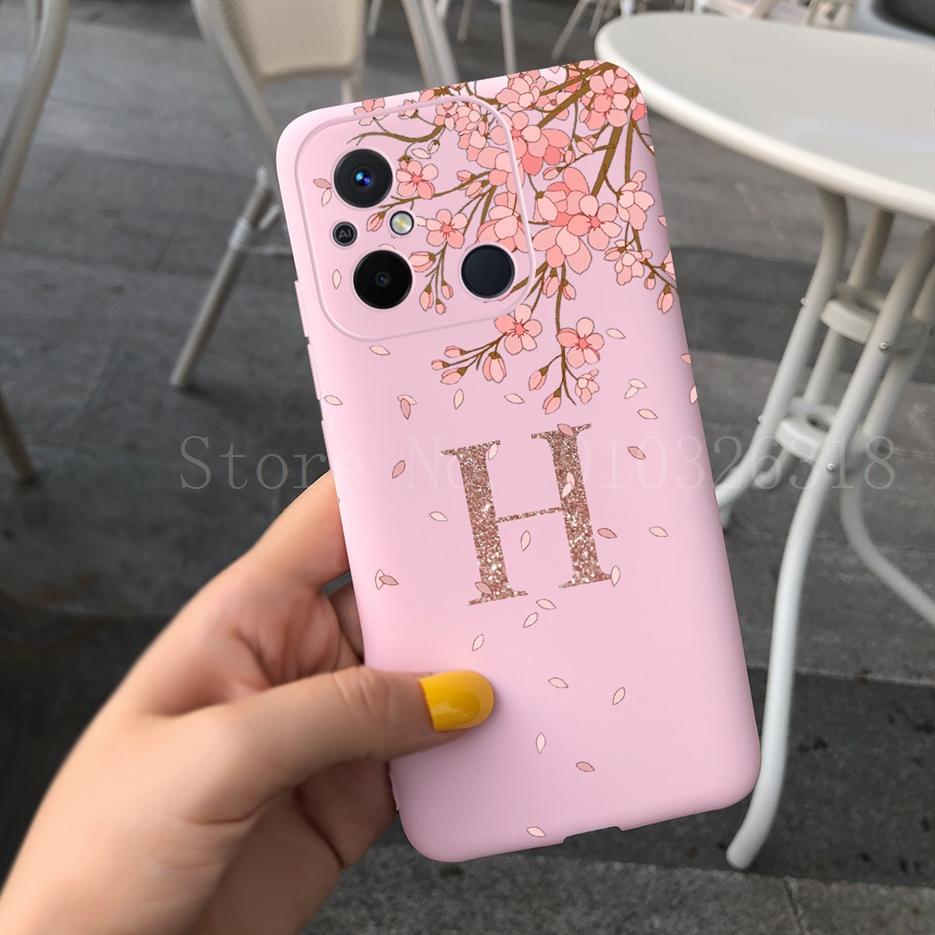 For Xiaomi Redmi 12C Case redmi 11A Cover New Fashion Crown Letters Cover Soft Silicone Phone Case For Xiaomi Redmi 11A 12C Bags