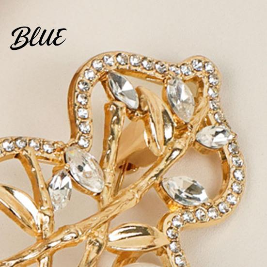Cheongsam Badge Women Brooch Sparkling Rhinestone Imitation Pearl Inlaid Gourd