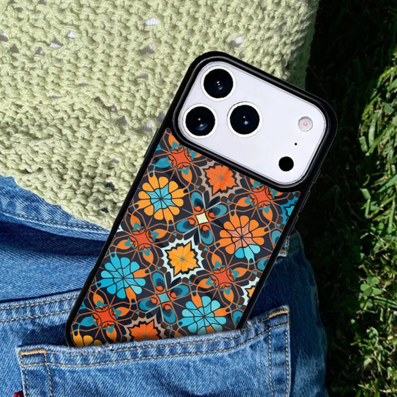 Moroccan Mosai Tile Pattern Mobile Phone Case Compatible with IPhone 17 16 15 14 13 12 11Pro Max 17 Air Cover