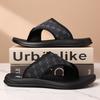 Summer New Shoes for Men Slippers Fashion Print Casual Flip-flops Street Comfortable Beach Shoes