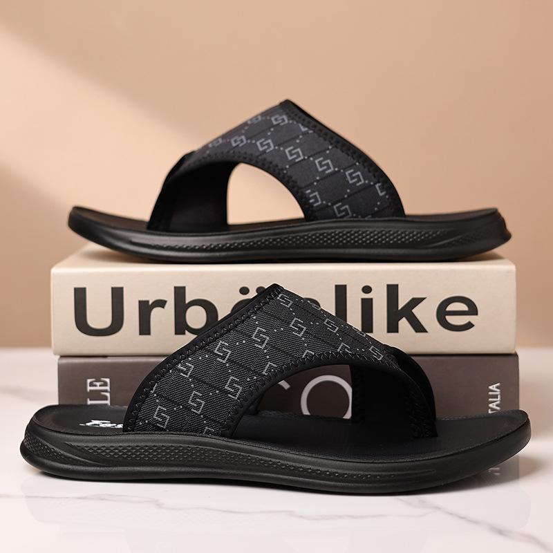 Summer New Shoes for Men Slippers Fashion Print Casual Flip-flops Street Comfortable Beach Shoes
