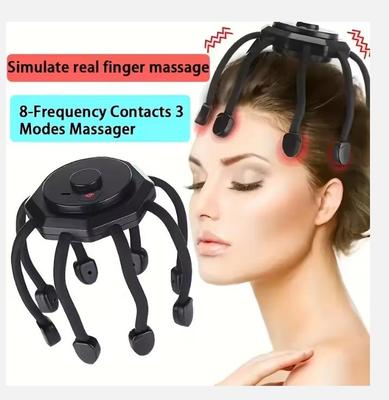 2025 Elektrischer Kopfmassagegerät Kopfhautmassagekralle Wiederaufladbar 360° Rotation Beruhigendes Kopfhaut-Dekompressions-Entspannungs-Massagegerät
