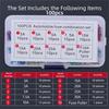 70/100PCS 5-30A Automobile Fuse Combination Set Multicolor Fuse Puller Car Fuse Kits Case Assorted Small Standard Fuse Set