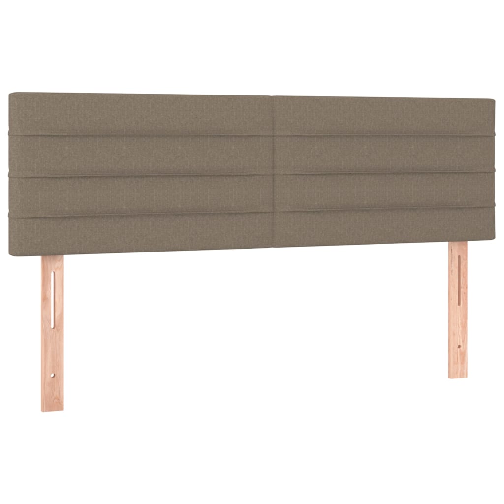 Vidaxl Letto Continentale Con Materasso, Taupe, Tessuto, 140X200 Cm